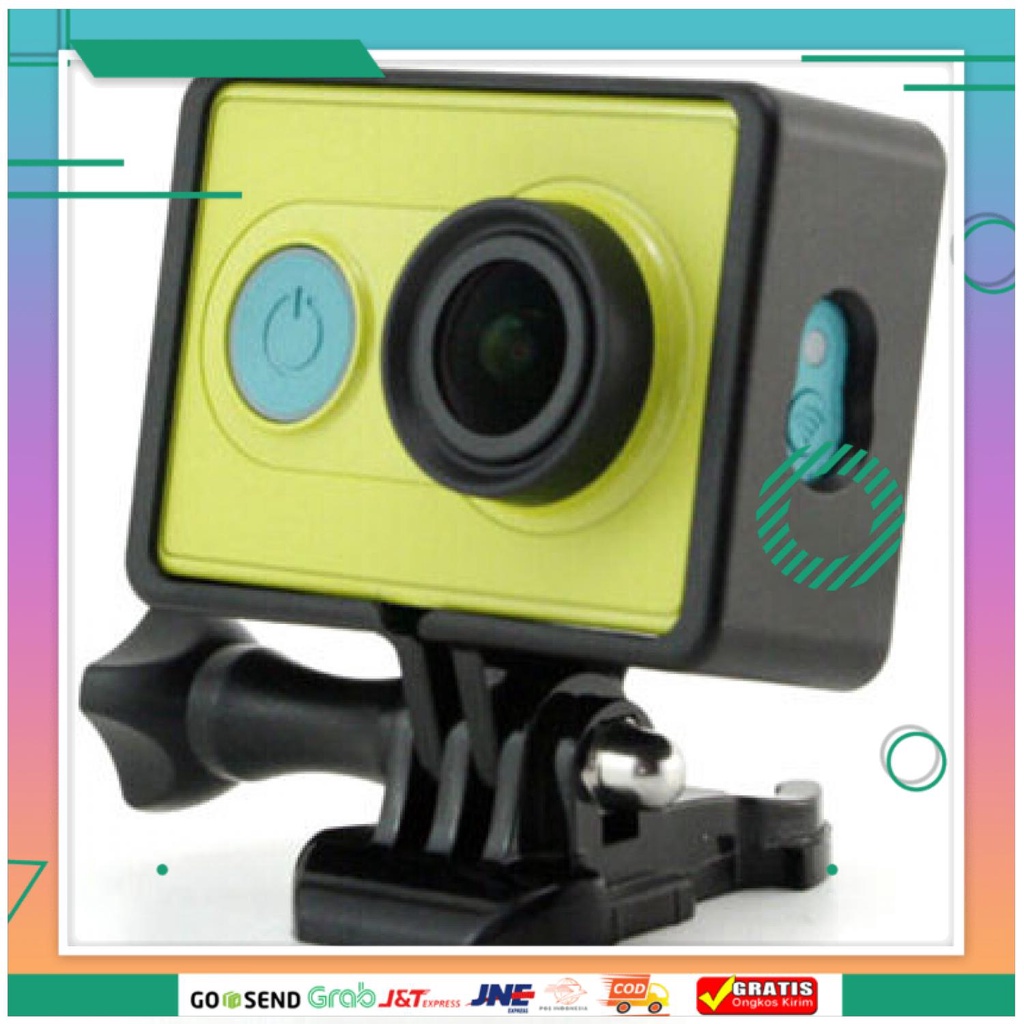 (BISA COD) FTIHSHPVamson Plastic Side Frame for  Yi Action Camera - GP-CA29