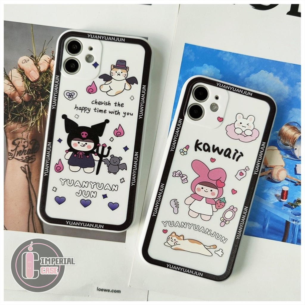 SOFTCASE MACARON PELINDUNG KAMERA CUSTOM KAWAI OPPO VIVO SAMSUNG REALME XIAOMI IPHONE INFINIX FOR AL