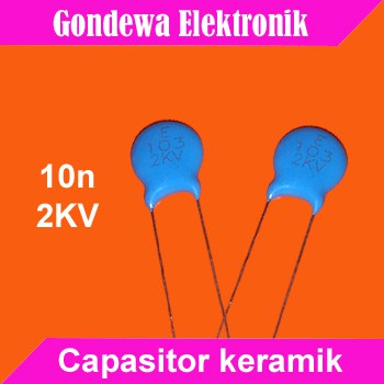 10n 10nf 103 2KV 2000V capasitor ceramic tegangan tinggi