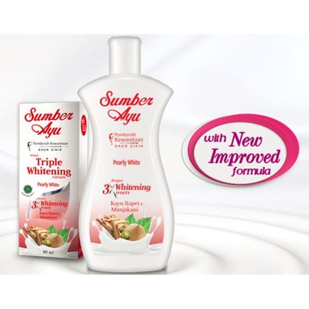 Sumber Ayu Pearly White Triple Whitening Extracts Sabun Pembersih Kewanitaan