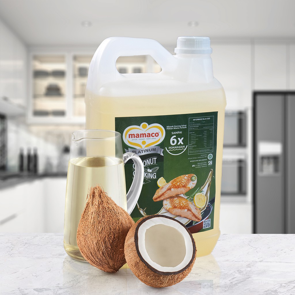 

Mamaco Minyak Goreng Kelapa Platinum Coconut Oil (Jerigen 5 Liter)