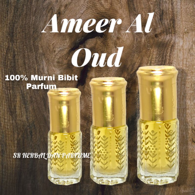 Parfum Habaib Sholat Ameer Al Oud Original from Surrati Arab Saudi Kemasan Tola Roll On Ukuran 3 , 6 dan 12 ml 100% Murni Bibit Parfum Tidak Mengandung Campuran Apapun