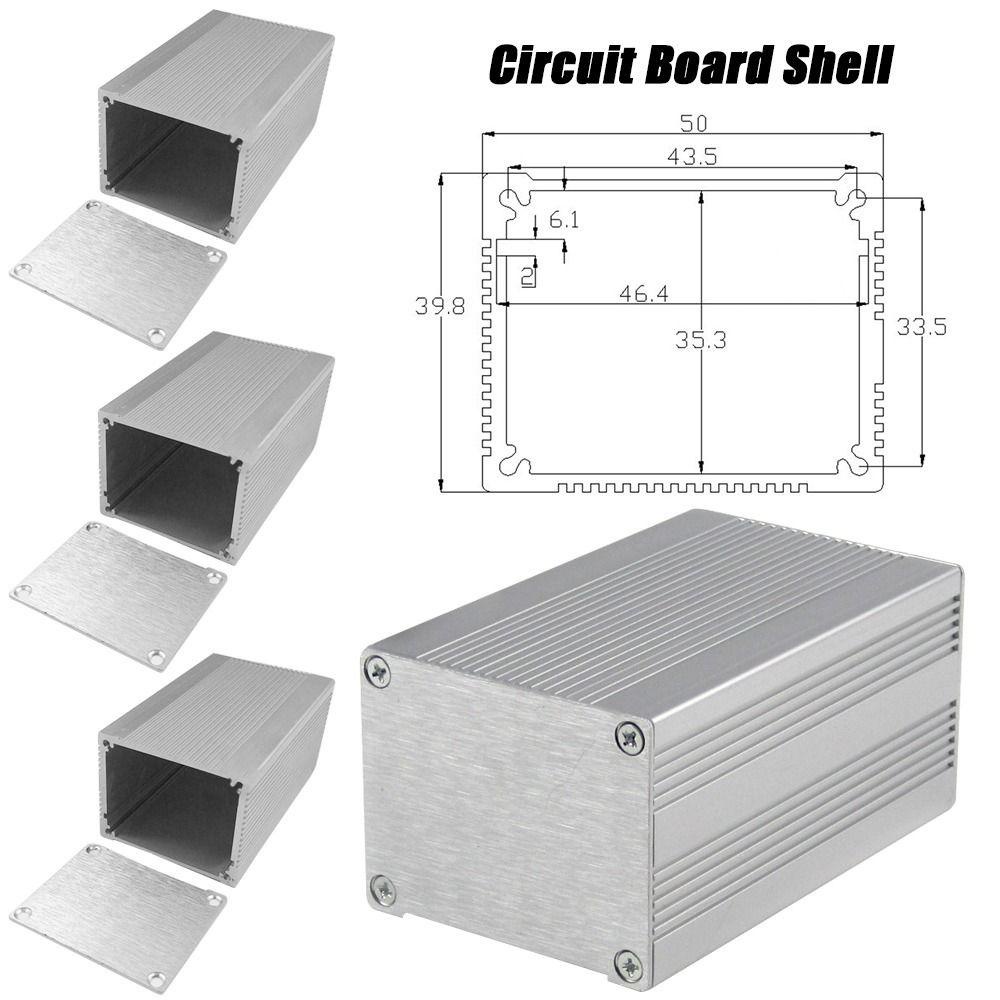 Populer Papan Sirkuit Shell Perak80 * 50 * 40mm Alat Kotak Proyek Elektronik