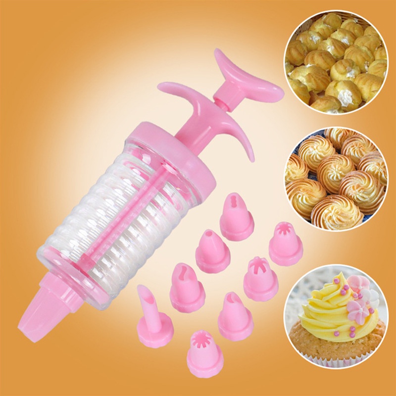 Household DIY baking tools for cakes and biscuits cake mounting gun multi modeling set mounting mouth tube ow