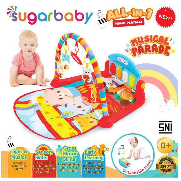 SUGAR BABY All In One Piano Playmat Musical / Alas Main Bayi Karpet Musik