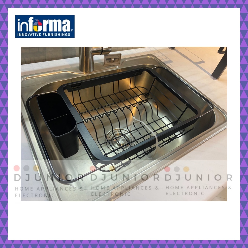 INFORMA - WALLEY DISH RACK IN SHINK EXTENDABLE / RAK PENIRIS CUCI PIRING