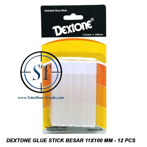Lem Lilin Glue Stick / Bakar Besar Dextone 12 Pcs ( 11mm x 100 mm )