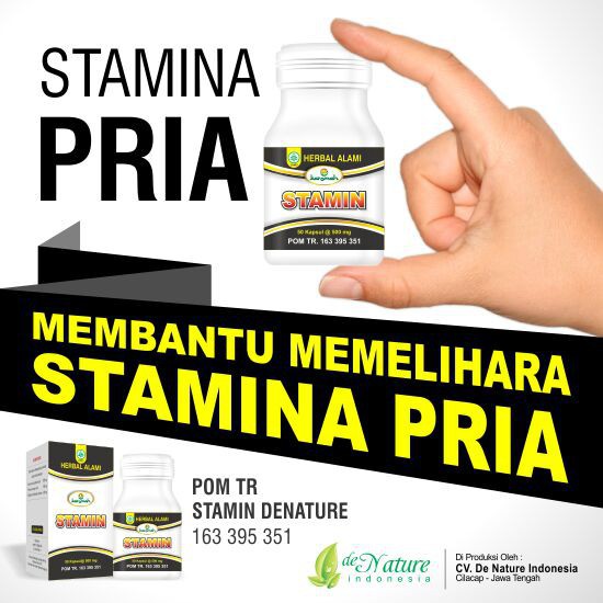 STAMIN Herbal Alami De Nature Obat Berkhasiat Mengatasi Ejakulasi Dini - Memulihkan Stamina