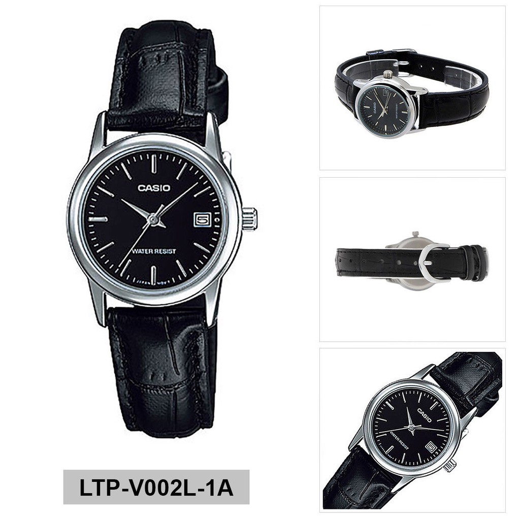 CASIO Original LTP-V002L Series (Jam Tangan Kulit Wanita)