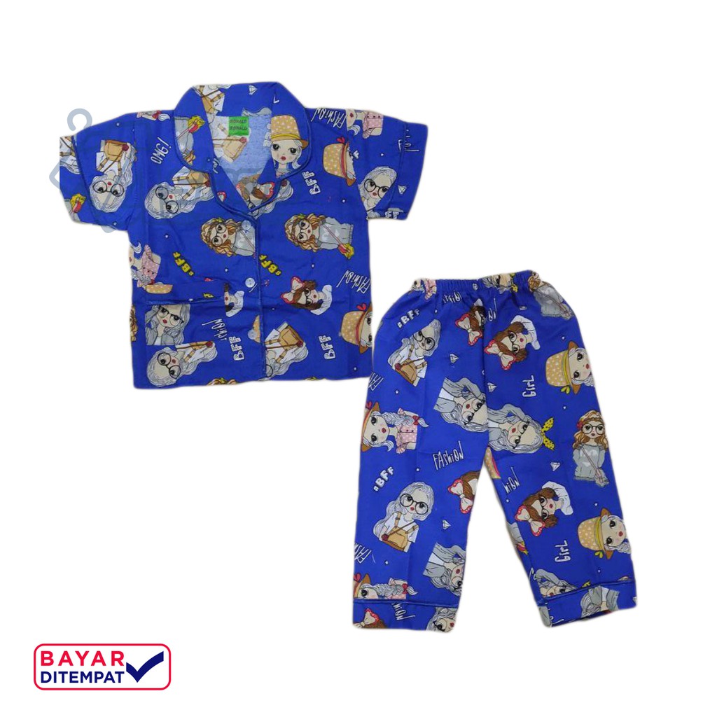 Baju Tidur Anak / Piyama Anak Karakter BFF fashion