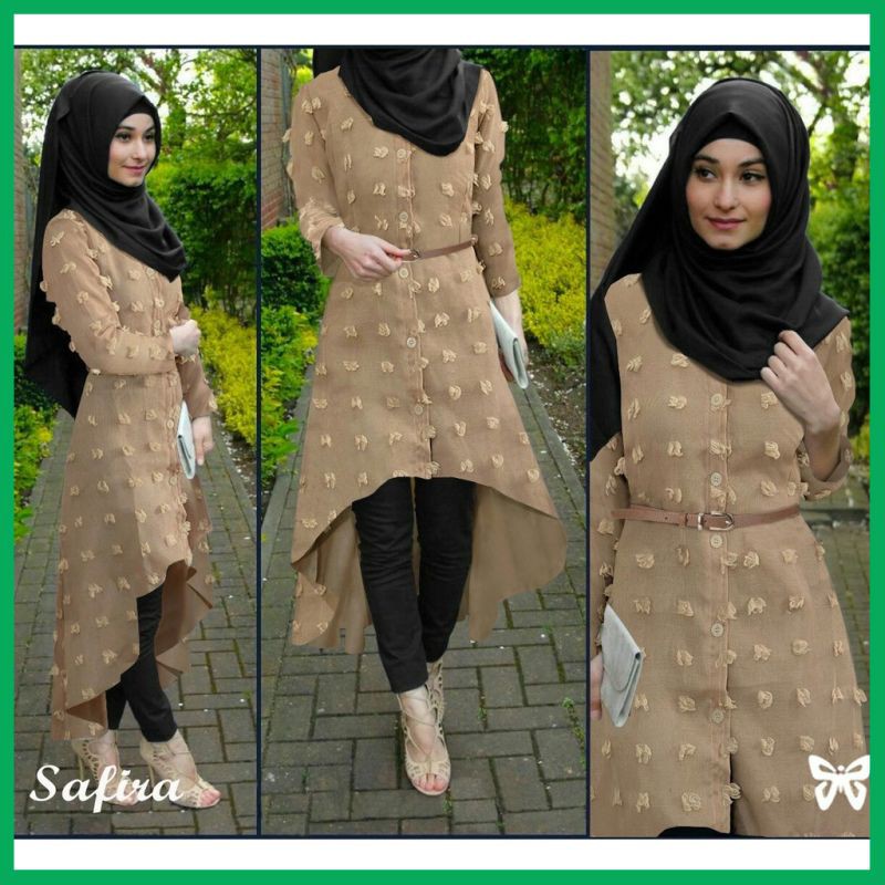 Setelan Cewek PTS TB WF stelan muslim safira rubiah 4in1 atasan tunik