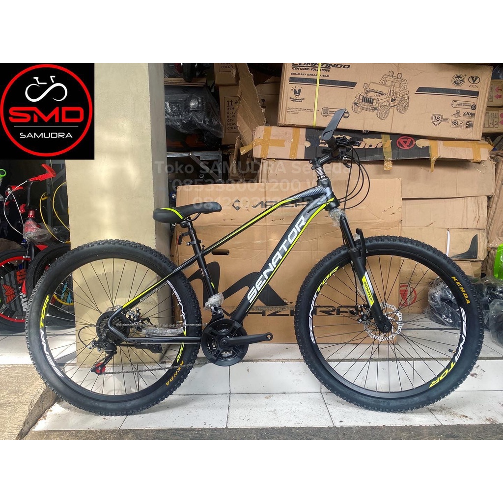 Sepeda Gunung MTB 27.5 Merk Senator 8sp Murah BDG
