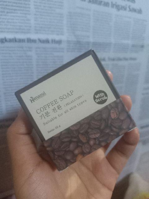 [ COFFEE ] HANASUI COFFEE SOAP WITH SCRUB 60GR - SABUN