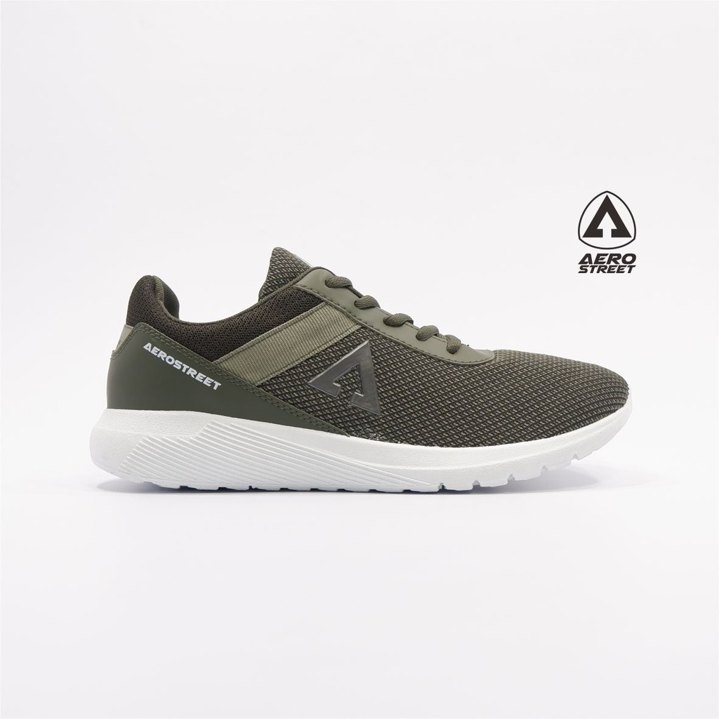 Aerostreet 35-38 Energy Army - Sepatu Sneakers Casual Sport Sekolah Pria Wanita Aero Street