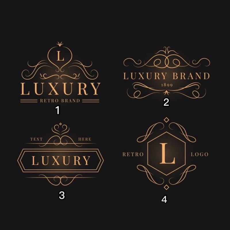 

(DRAN LUXURY RETRO) JASA BIKIN DESAIN LOGO OLSHOP SIMPLE ELEGANT