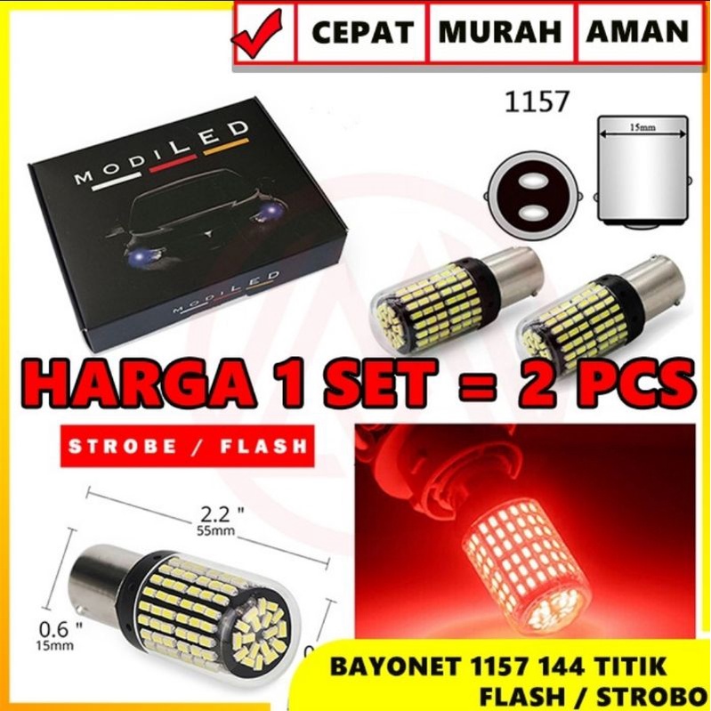 LAMPU STOP DAJAL 1157 BAY15D UNTUK MOBIL NON KEDIP