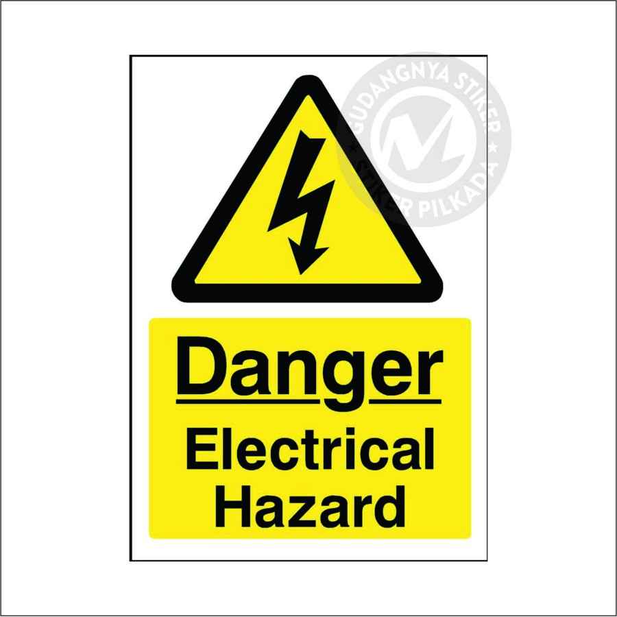 

STIKER VYNIL DANGER ELECTRICAL HAZARD 7X10CM