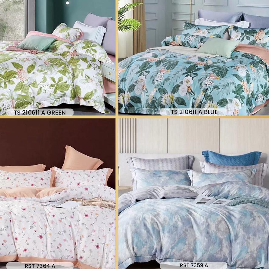 ➣ KAIN TENCEL 60S SUTRA ORGANIK SUTERA MOTIF HIGH QUALITY LEBAR 250 CM METERAN KAIN SPREI PREMIUM PA