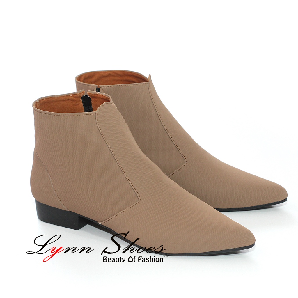 Lynn Boots Wanita BO11YK - Coklat / Cream / Hitam