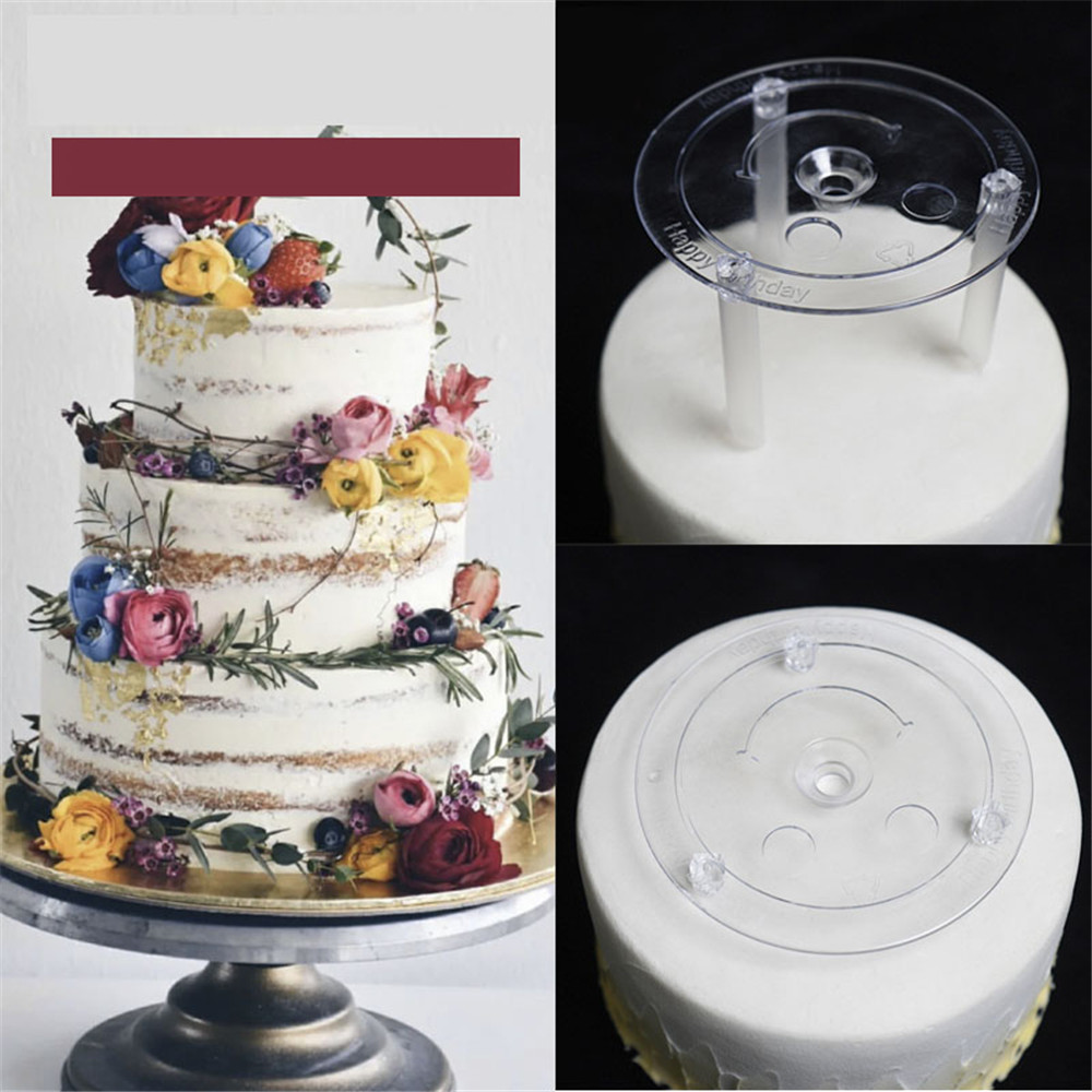 【TERSEDIA &amp; COD】Round Dessert Support Spacer Piling Bracket Multi-layer Cake Support Kitchen DIY Cake Tool