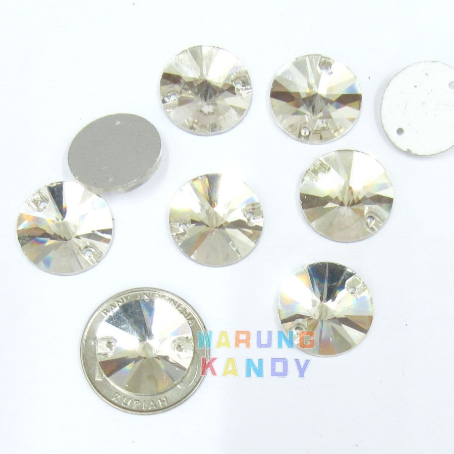 Diamon Kaca Krucut 18mm Putih