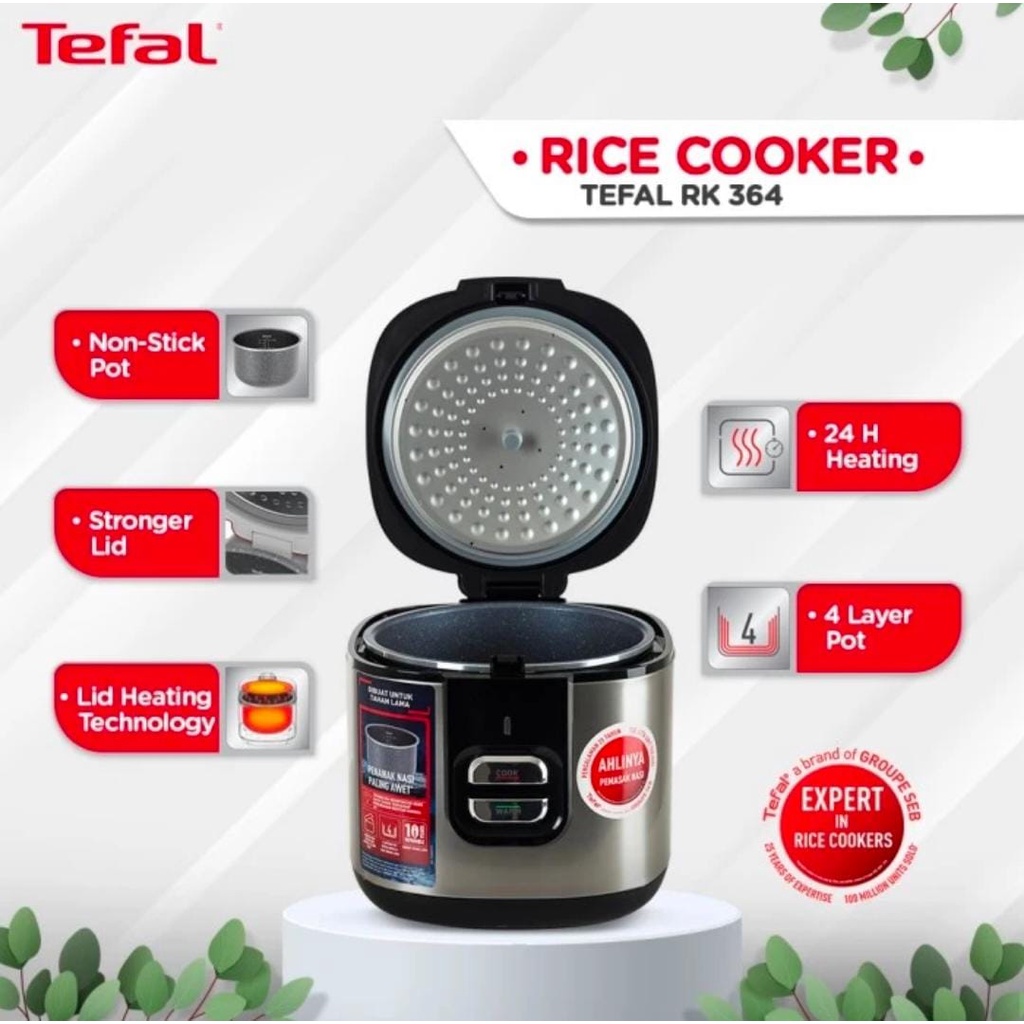 Tefal RK364 Penanak Nasi 2 Liter Marmer Coated