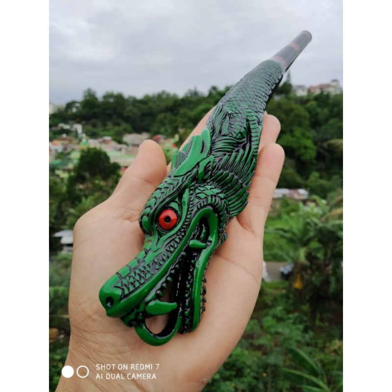 Gagang Handle Joran Timbang Pahul Naga Resin (hijau) New model D2