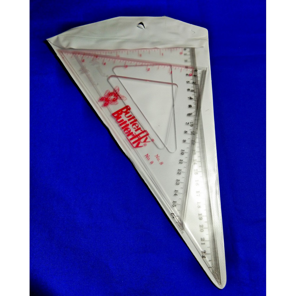 

Butterfly Penggaris Segitiga BT No.8 ( 1 Set - 2 Pcs )
