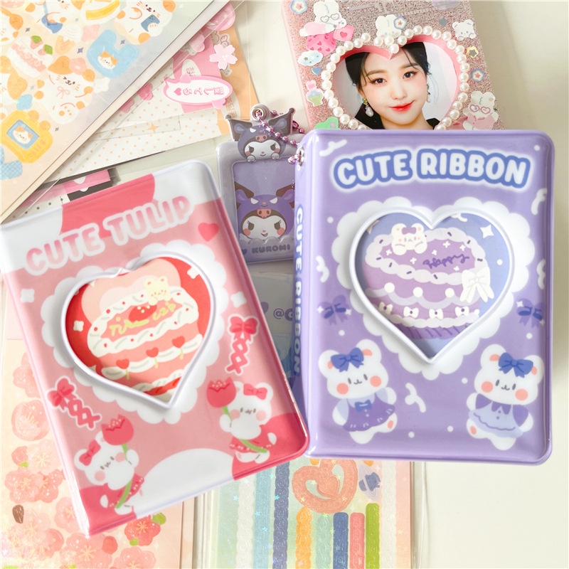 Album Foto 3 Inch 40 Slot untuk KPOP Star Lomo Card Photocards Collection Cute Mini Storage Book gift stationary