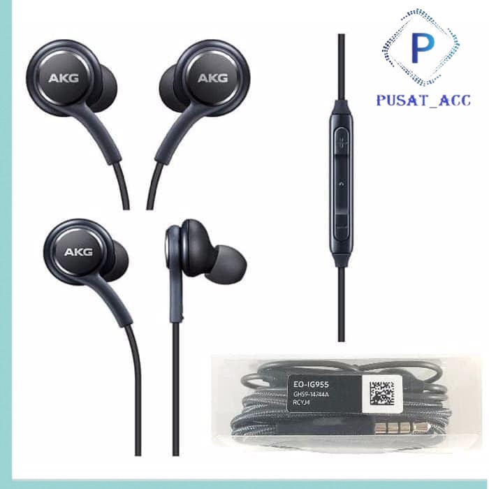 Handsfree Headset Merk Samsung S8 AKG Bass + Mic