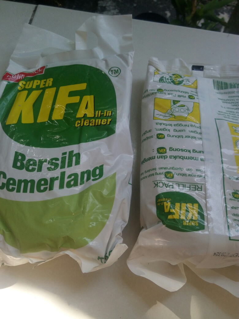 Kifa Vim Bubuk (refill Kemasan Pouch) Kiffa Pembersih Piring/aluminium/stainless/besi -550ml