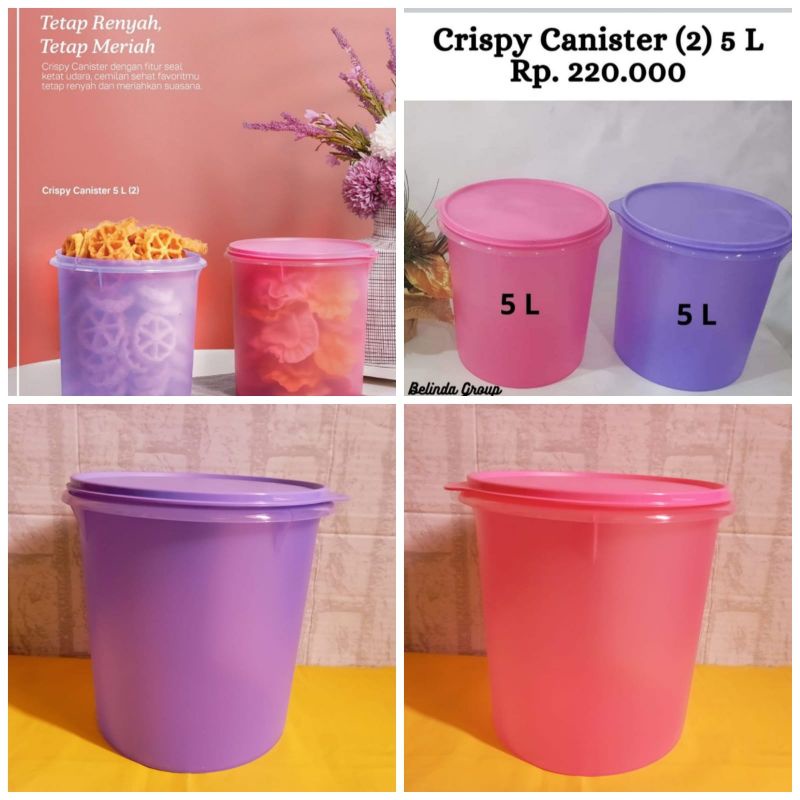 Crispy Canister 5 Liter Tupperware