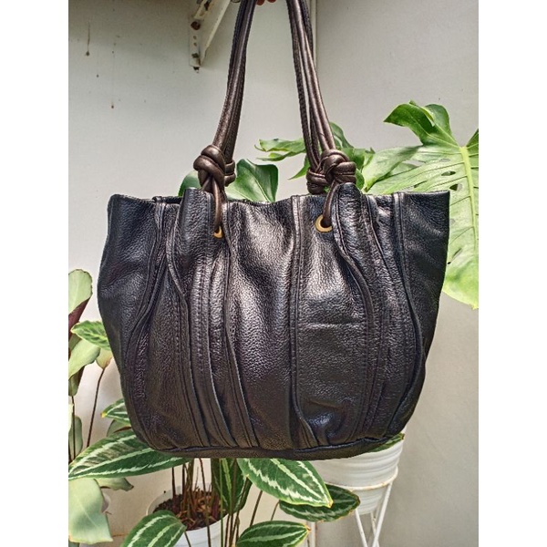 Tote Bag Kulit Mantul Tebel Like New Brand GJILI
