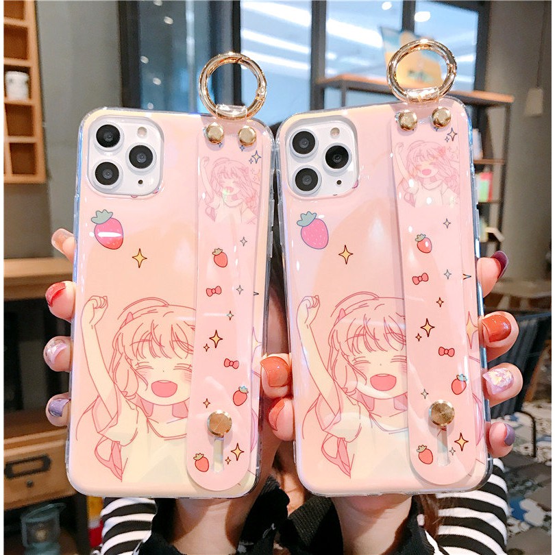 Casing Silikon Vivo V20 Pro Y50 Y30i Y30 Y12i Y3 Y17 Y12 Y15 Y19 S1 Pro Z5x Z1 Pro S1 Motif Strawberry Girl Shopee Indonesia