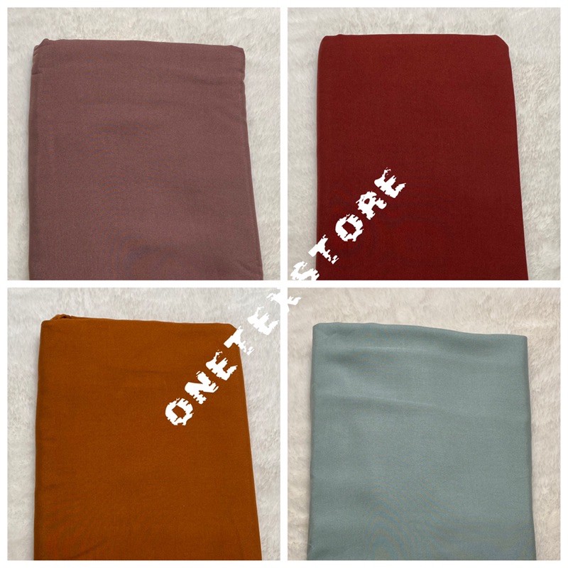 Kain Katun Rayon Viscose  polos Premium Uniqlo. Bahan Pajamas, Daily (Harga 0,5 meter