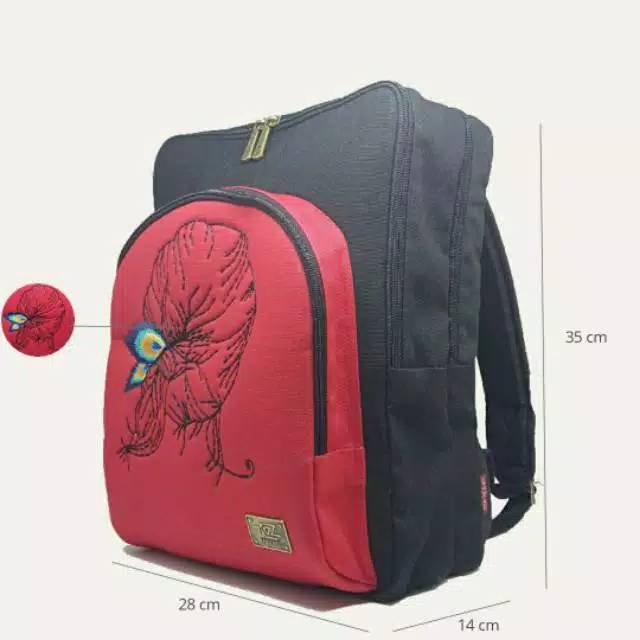 Kabizaku Laptop Backpack / Tas Laptop Murah / Tas Kabizaku Etnik Original