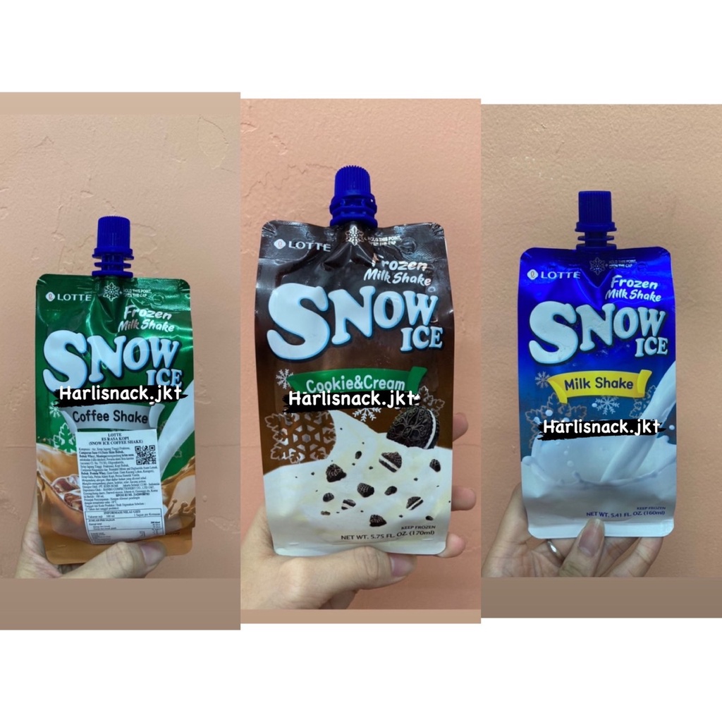 

SNOW ICE COFFEE SHAKE / COOKIE AND CREAM/MILK SHAKE