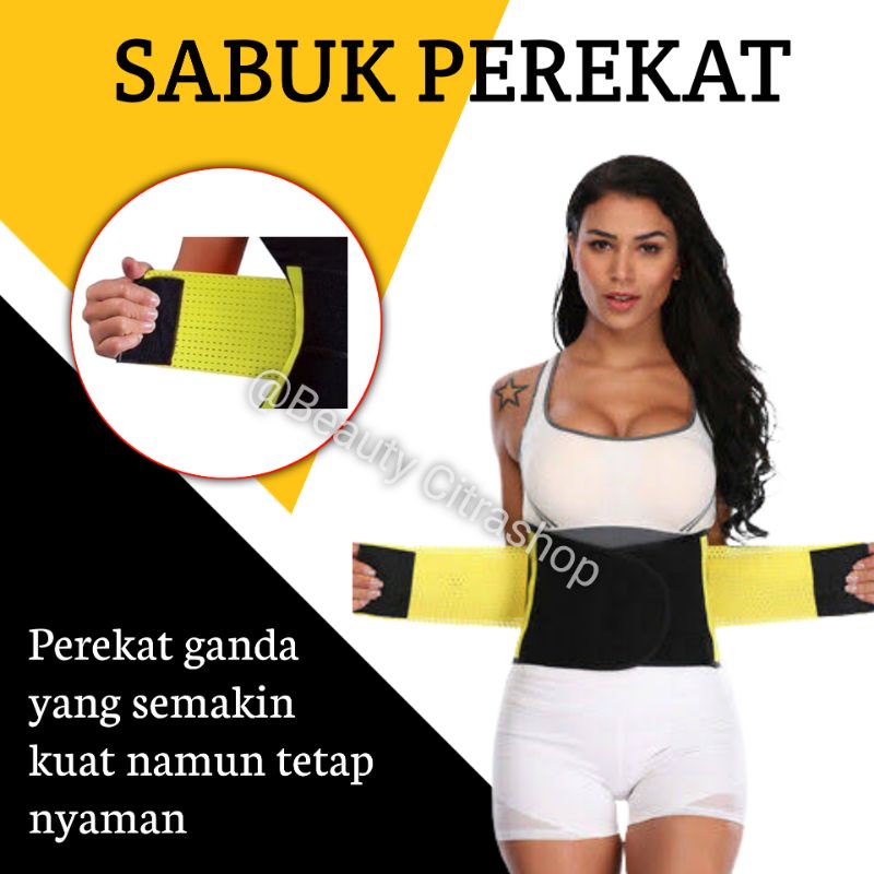 KORSET PELANGSING PERUT PEMBAKAR LEMAK BELT POWER HOT SHAPER