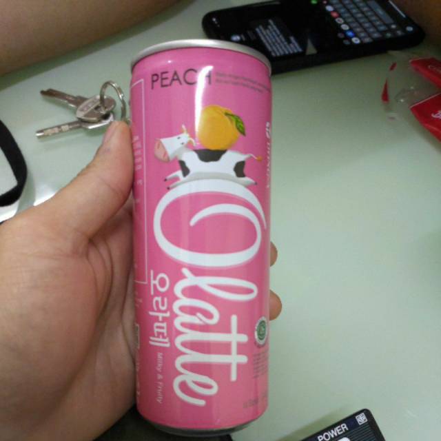 

Dong-a olatte pink rasa peach 240ml