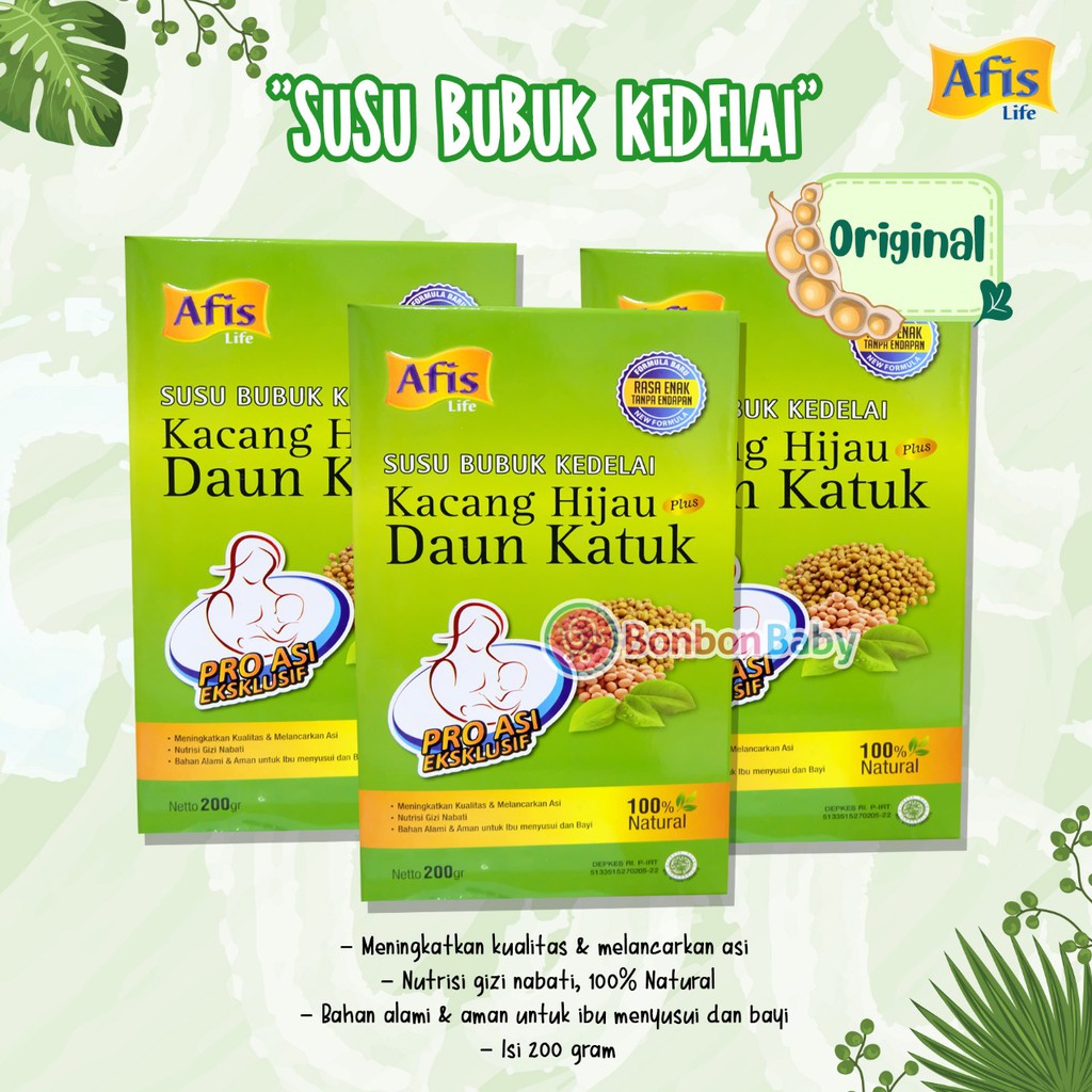 Susu Bubuk Kedelai Daun Katuk Afis Asi booster 200gr