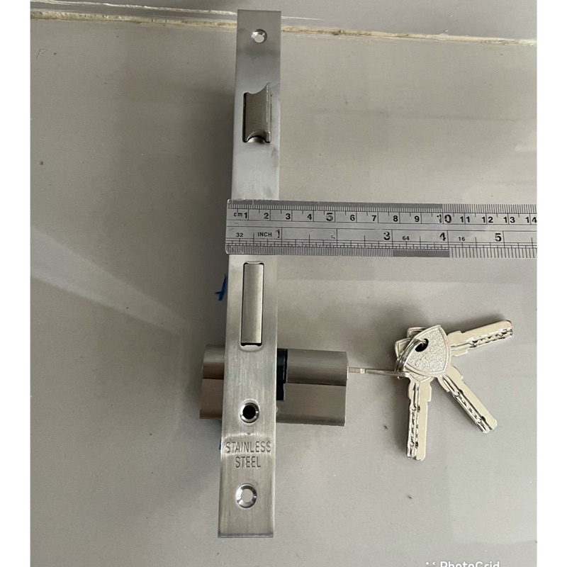 Kunci pintu alumunium bhn stanlis steel sus 304 rosete kunci pisah komplit kunci pintu