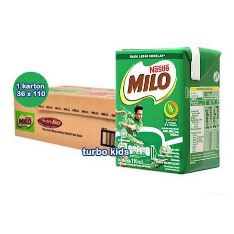 

Susu UHT Milo 110 ml.