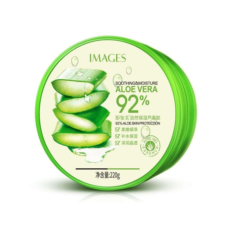 BEAUTY7 JAYA - IMAGES Aloe Vera Soothing Gel 92% 220 ml / Aloe Vera Gel Wajah Glowing Masker Wajah Pelembab Rambut