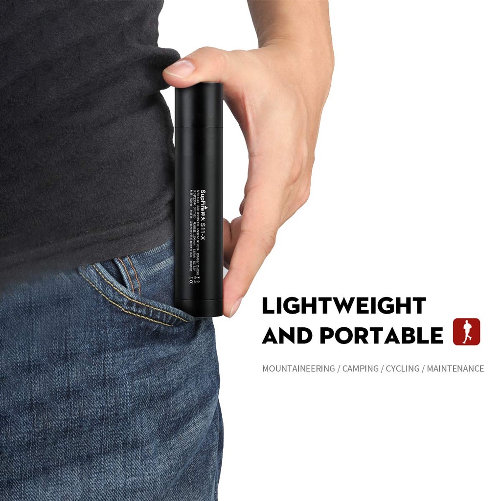 Lampu Senter Led Mini Portable Super Terang Jarak Jauh Flashlight Usb Rechargeable Untuk Outdoor COD