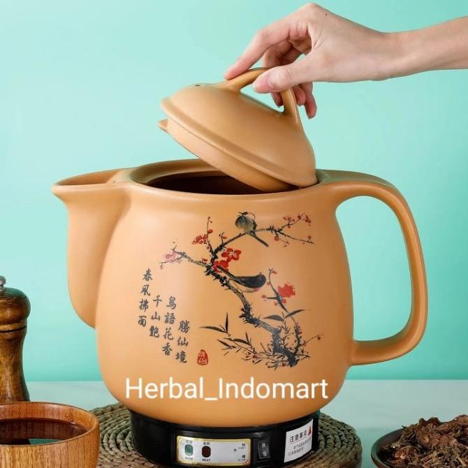 Teko keramik / panci herbal keramik / teko obat listrik / panci obat