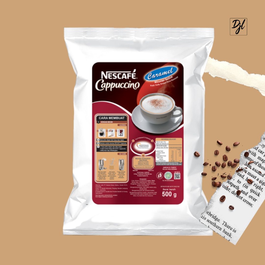 

NESCAFE Cappuccino Caramel 500 gr Minuman Serbuk Kopi, Gula, Krimer Rasa Caramel