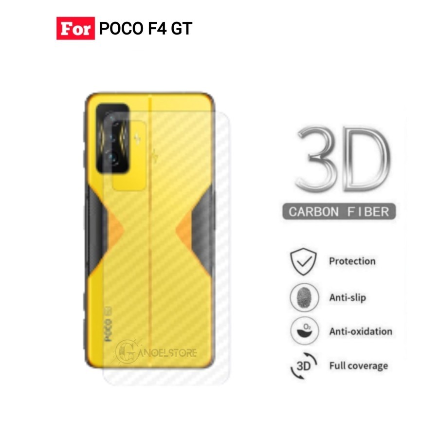 POCOPHONE POCO F5 F4 5G F4 GT F3 F2 PRO BACK SKIN CARBON GARSKIN ANTI GORES BELAKANG