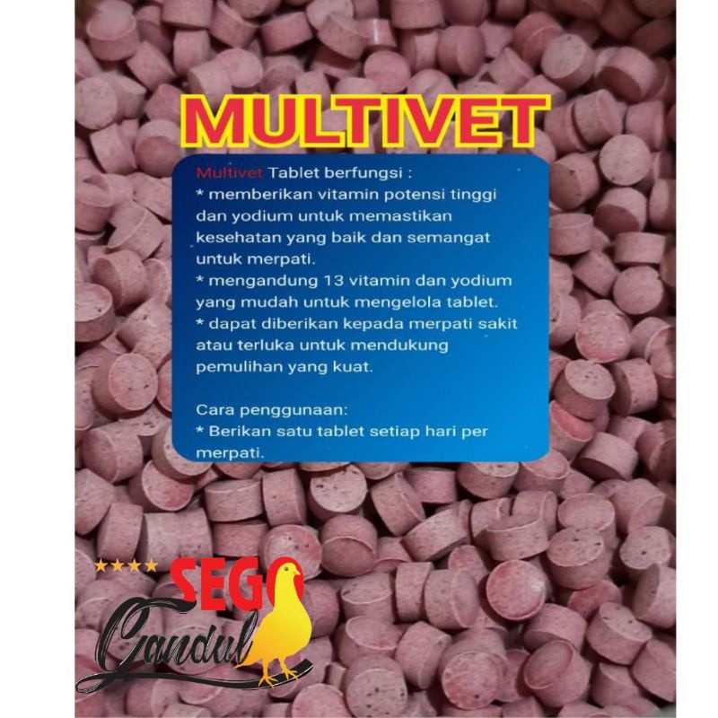 Multivitamin Burung Multivet Vetafarm Per 1 Butir