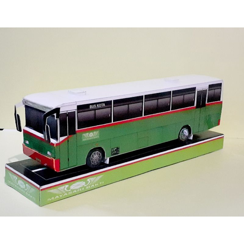 Miniatur Papercraft Bus MAYASARI BAKTI ( Bus Clasic Jadul )