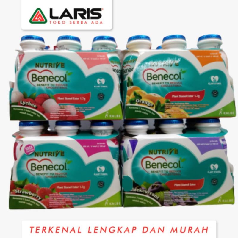 

Nutrive Benecol 6x100ml Blackcurrant Lecy Strawberry Orange*